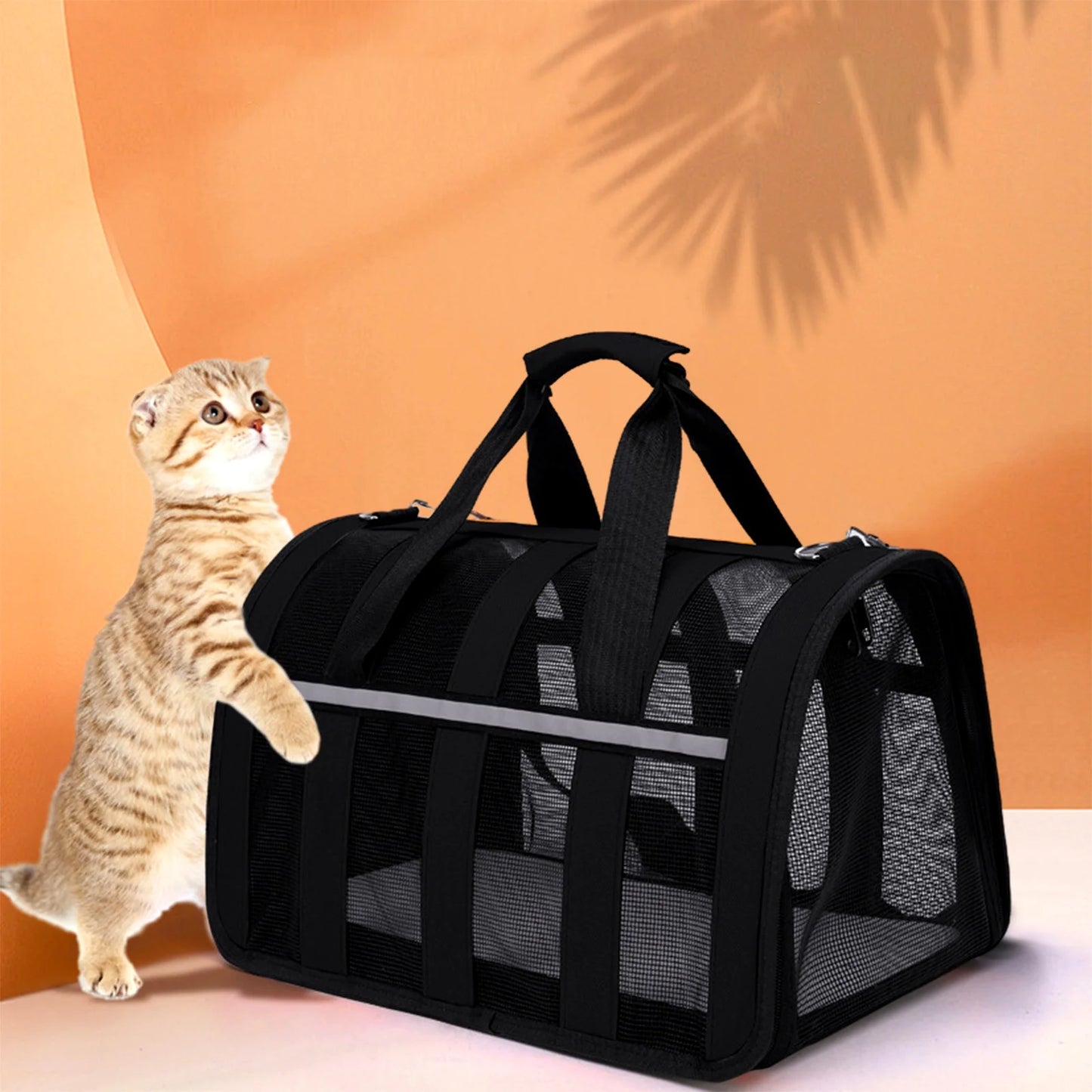 Cats Carriers Dog Carrier Pet Carrier for Small Medium Cats Dogs Puppies up to 15 Lb, Small Dog Carrier Soft Sided, Travel Puppy Carrier