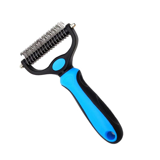 Pet Grooming Dematting Brush Undercoat Rake for Dogs & Cats 2 Grooming Tool