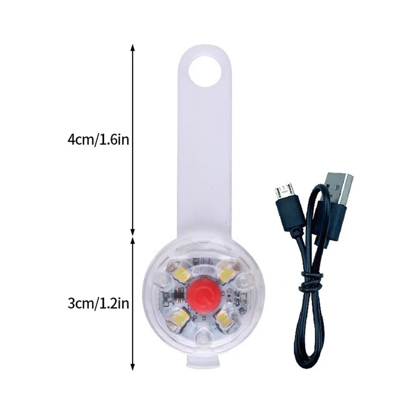 USB Rechargeable LED Collar for Dogs & Cats – Portable Safety Light for Night Walks