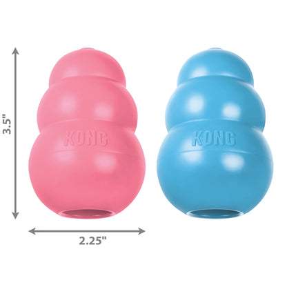 Puppy Dog Chew Toy, Blue, Medium 3.5 Inches